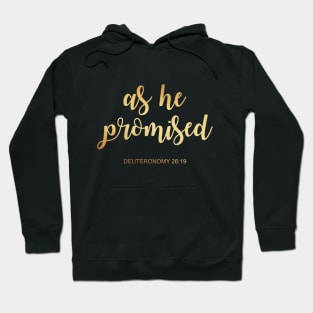 As he promised....Deuteronomy 26 19 Hoodie